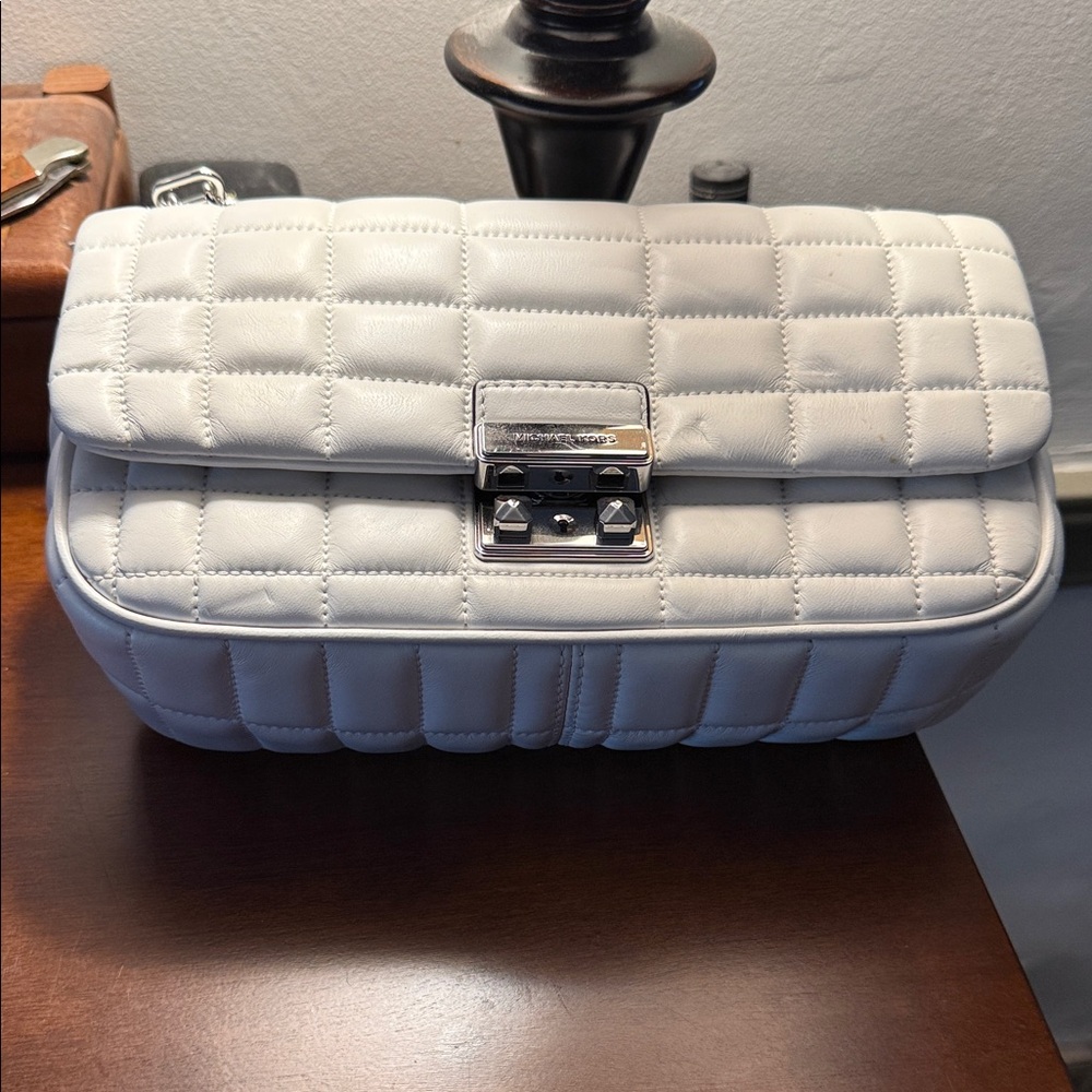 Michael Kors White Quilted Leather Shoulder Bag
Brand New With Tags
